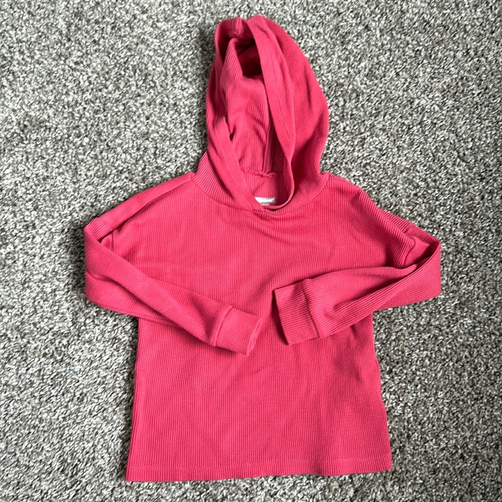 Garanimals bright pink hooded long sleeve top size 3T